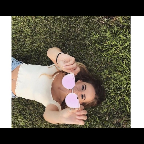 Cat Eye Reflective Sunglasses - Picture 3 of 4